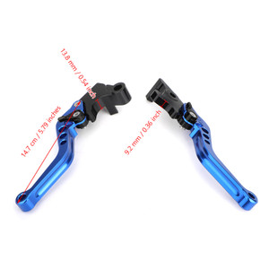 Left&Right Brake Clutch Levers For YAMAHA MT-25 MT-03 YZF-R3 15-17 YZF-R25 14-17 Blue