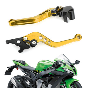 Left & Right Brake Clutch Levers For Kawasaki Ninja 250 300 Gold