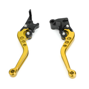 Left & Right Brake Clutch Levers For Kawasaki Ninja 250 300 Gold