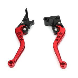 Left & Right Brake Clutch Levers For Kawasaki Ninja 250 300 Red
