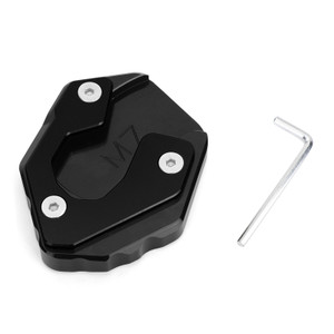 Side Stand Extension Kickstand Enlarger Plate For Yamaha MT-07 FZ-07 Black