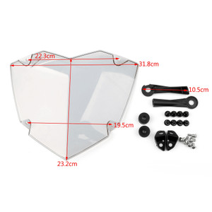 Headlight Guard Transparent Protector for BMW R1200GS Water Cooler 13-17 R1200GS Adventure Water Cooler 14-17 Gray