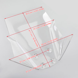 Windshield WindScreen For Kawasaki Versys-X300 2017-2019 Clear