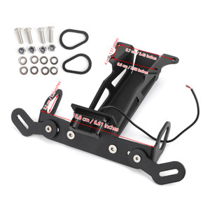Rear License Plate Holder Bracket For YAMAHA FJ-09 / MT-09 Tracer 2015-2018 Black