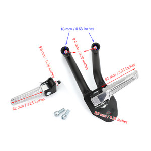 Rear Foot Pegs Footrests Passenger for Honda 17-20 CMX300 CMX500 Rebel 300/500