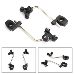 Windscreen Bracket 7/8" 22mm Standard Handlebar Windshield Mount Clamp Black