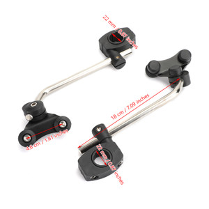 Windscreen Bracket 7/8" 22mm Standard Handlebar Windshield Mount Clamp Black