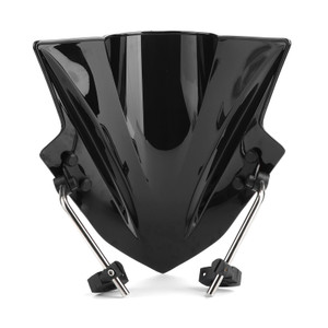 7/8" 22mm Handlebar ABS Plastic Universal Windshield WindScreen Black