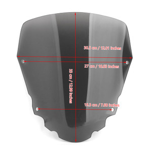 Windscreen Windshield Short 4mm for Kawasaki KLR650 2008-2014 Black