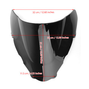 ABS Windshield Windscreen Wind Shield Protector For Suzuki SV400 SV650 99-02 Black