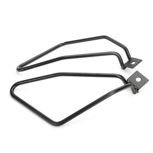 Saddlebag Support Mounting Bracket Universal for Sportster 883 Fat bob FXDF Dyna BK Black