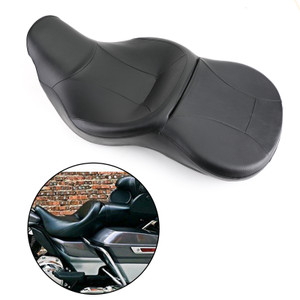 Rider and Passenger Seat for Touring and Tri Glide models. Installation on 2014-later Tri Glide models requires removal of grab rail 14-19 Black