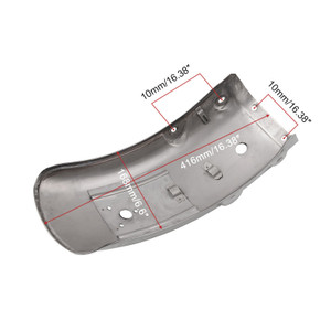 Rear Hugger Fender Mudguard for Suzuki GN125 GN250 Silver