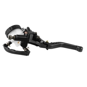 Universal 7/8" 22mm Front Brake Clutch Master Cylinder Reservoir Levers Black