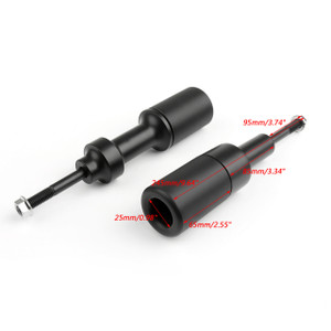 Frame Sliders for Kawasaki Z1000 (2003-2006) No Cut, Carbon Look