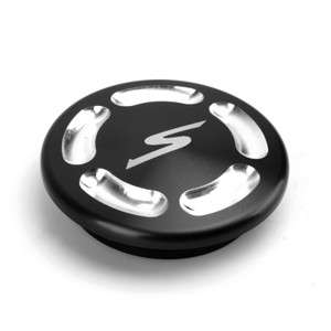 CNC Aluminum Frame Plug Cap For Kawasaki EN650 VULCAN S 650 15-19 Black