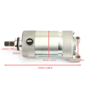 Starter for Yamaha FJR1300 1298cc 01-05 FJR1300A 03-17 FJR1300AE 14-17 FJR1300AS 06-11 Silver