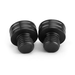 Pair Mirror Blanking Plugs Bolts Left Right Hand Universal Black
