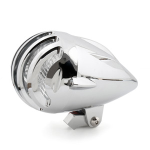 Bullet Headlight Lamp 5 1/2" For Cafe Racer Bobber Chopper Custom Chrome