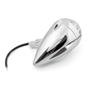 Bullet Headlight Lamp 5 1/2" For Cafe Racer Bobber Chopper Custom Chrome