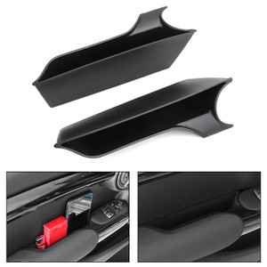 Interior Door Armrest Storage Box Organizer Holde Tirm For MINI Cooper F56 Black