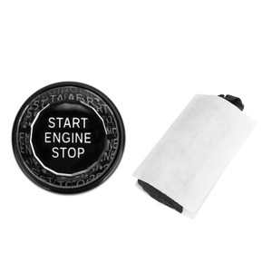 Engine Start Stop Push Button Knob Switch Decor Cover Fit For Jaguar XF XE F-Pace BLK