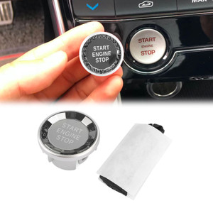 Engine Start Stop Push Button Knob Switch Decor Cover Fit For Jaguar XF XE F-Pace SIL