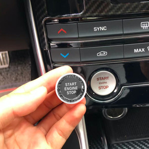 Engine Start Stop Push Button Knob Switch Decor Cover Fit For Jaguar XF XE F-Pace SIL