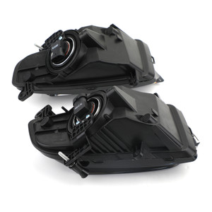 Pair Front Bumper Halogen Fog Light Lamp Fit For Audi S4 A4 S-Line 13-15 BLK