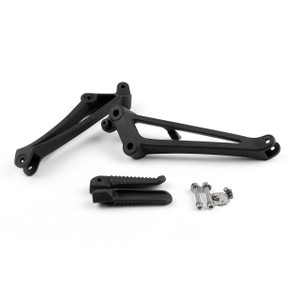 REAR Foot Pegs Footrest Brackets Set Passenger Yamaha YZF R1 (2009-2011) Black