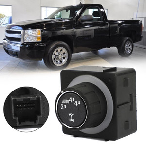 Transfer Case Selector Switch Knob Fit For GMC Sierra 1500 2500 HD 2008-2014 Yukon 2008-2014 BLK