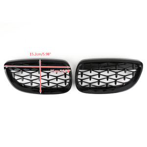 Front Kidney Grille Grill Fit For BMW E92 E93 328i 335i 2DR Meteor Black