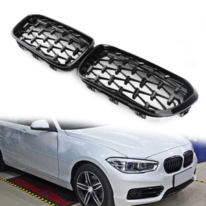 Meteor Front Kidney Grille For BMW 1 Series F20/F21 2015-2017 Black