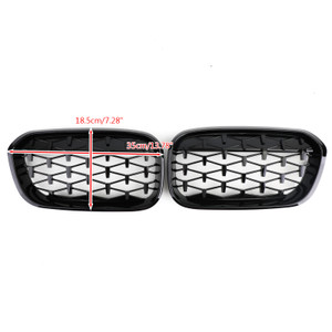 Meteor Front Kidney Grille For BMW 1 Series F20/F21 2015-2017 Black