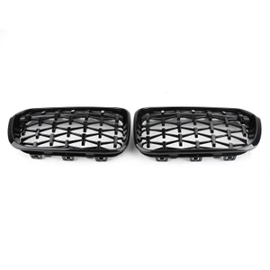 Meteor Front Kidney Grille For BMW 1 Series F20/F21 2015-2017 Black