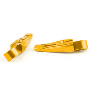 Foot Pegs REAR Pedal Set Yamaha FZ09 FZ07 MT07 MT09 TMAX500 TMAX 530 XP530 XP500 Gold