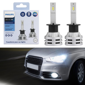 For Philips H1 Led Ultinon Essential G2 Car White Headlight Bulbs 6500K 19W 2Pcs