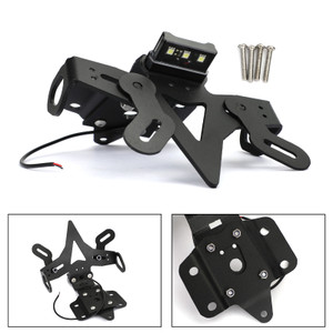 License Plate Bracket For Yamaha MT-07 FZ-07 14-18 BLK
