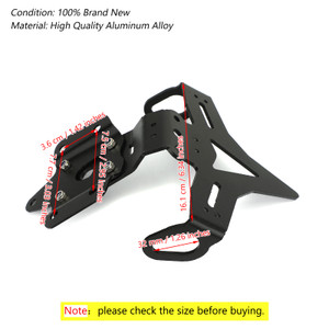 License Plate Bracket For Yamaha MT-07 FZ-07 14-18 BLK