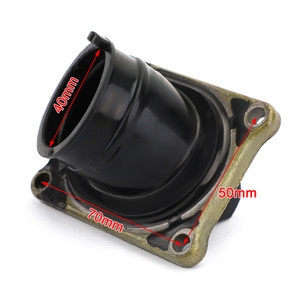 Intake Manifold Boot Joint Carburetor Carb Flange Socket For Honda CR125R 90-95 Generic