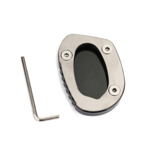 Kickstand Side Stand Extension Pad For Triumph Speed Twin 1200 19-20 Thruxton 1200 1200R 16-20 BLK
