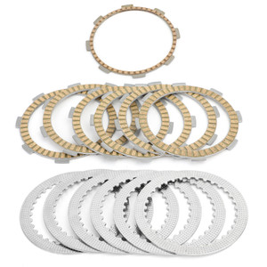 Clutch Plate Kit - Friction & Steel Plates For Honda CB250 Hornets 250 CBR250 MC19 CBR250 MC22 VTZ250 H/J/K VT250 FL Spada/Castec VTR250 Interceptor VTR MC15 VTR250 Interceptor VTR MC33