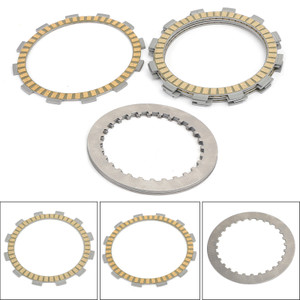 Clutch Plate Kit - Friction & Steel Plates For Suzuki DR250S VL250 Intruder LC GN250 GN250E GW250 Inazuma GW250 FL5 Inazuma GZ250  Marauder TU250