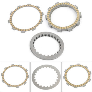 Clutch Plate Kit - Friction & Steel Plates For Yamaha FZR250 Genesis 87-88 FZR250R 89-94 FZX250 Zeal (3YX1/2/4) 91-92