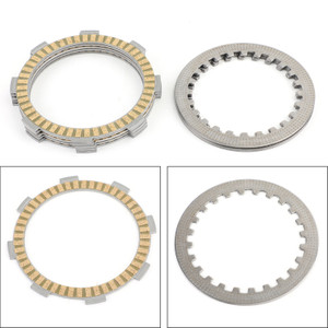 Clutch Plate Kit - Friction & Steel Plates For Honda CR80 CR85R CR85RB CB100 N CB125 CLR125 City Fly SL100 SL125 CL125