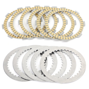 Clutch Plate Kit - Friction & Steel Plates For Kawasaki KX100 1998-2018 KX80 1998-2000 KX85 2001-2018 KX85 KX85-II 2001-2018