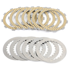 Clutch Plate Kit - Friction & Steel Plates For Honda XR400R 1996-2004 ATC250 RF/RG 1985-1986 CRM250R MD24 1989-1993 TRX250R RG/RH/RJ/RK 1986-1989