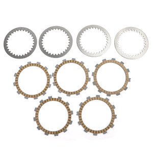 Clutch Plate Kit - Friction & Steel Plates For Kawasaki KLX125 A1/A2/A3/A6F KLX125 L (B1/B2/B3/B6F) 2003-2006
