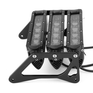 3Row LED Motorcycle Headlight Fog Light Aluminum For Honda MSX125 Grom 2013-2015 MSX125SF Grom 2016-2019 A1