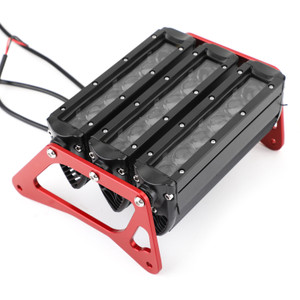 3Row LED Motorcycle Headlight Fog Light Aluminum For Honda MSX125 Grom 2013-2015 MSX125SF Grom 2016-2019 A3